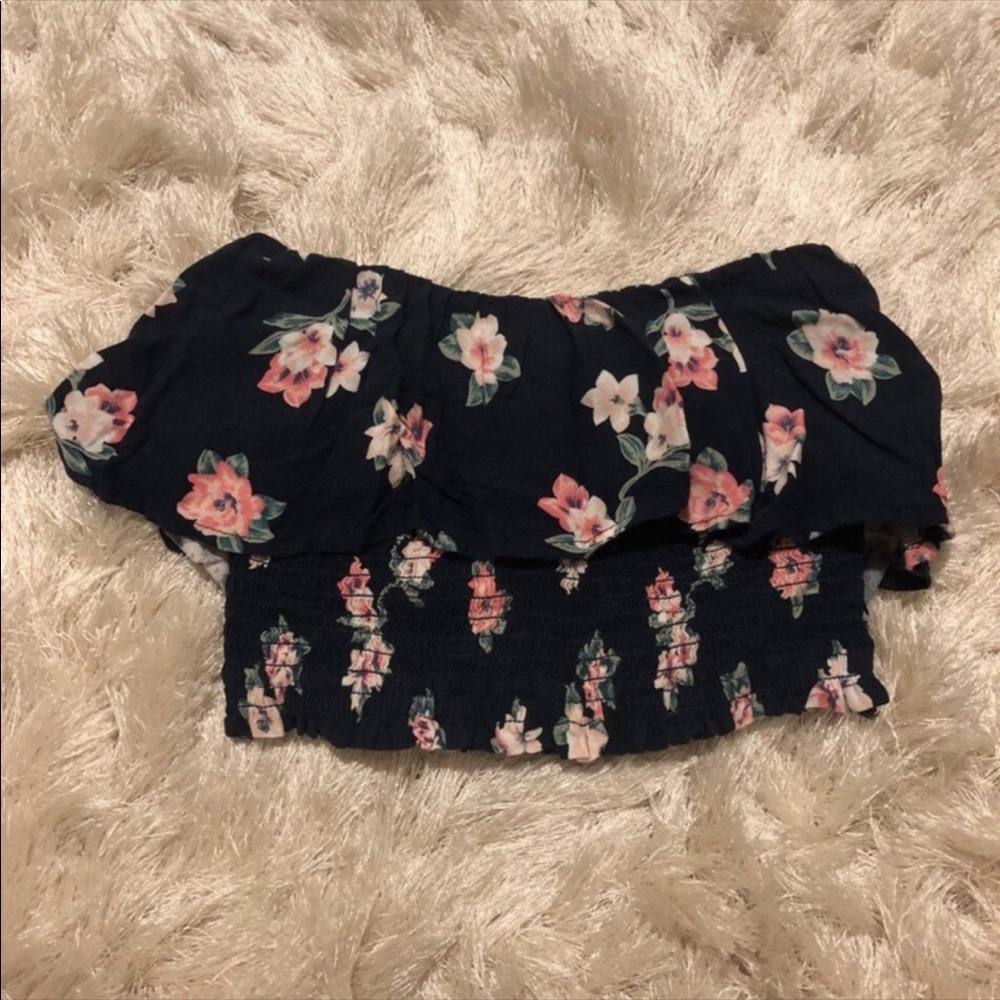 Hollister floral tube top